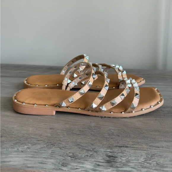 Nicole Miller Coralinne Studded Sandals - Picture 2 of 3